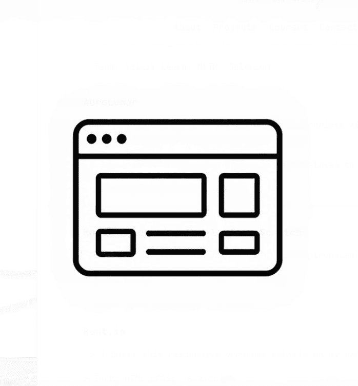 Personal Website Screenshot